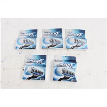 Gillette Mach 3 Power Razor Handles And Cartridges, 7 Pieces