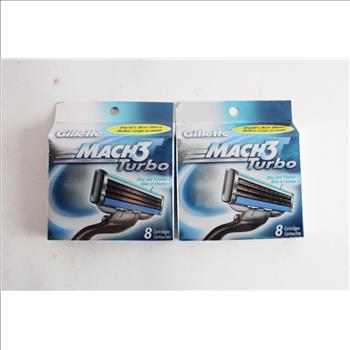 Gillette Mach 3 Turbo Blades, 2 Pieces