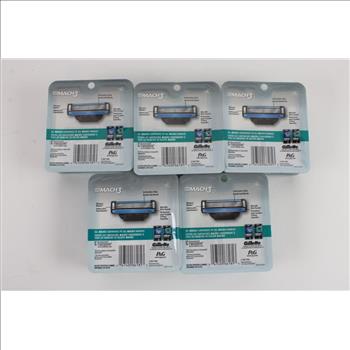 Gillette Mach3 Razor Cartridge, 4-Packs, 5 Pieces