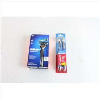 Gillette Proglide Razor & Colgate Toothbrushes