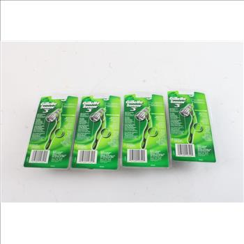 Gillette Sensor 3 Razors, 4 Pieces