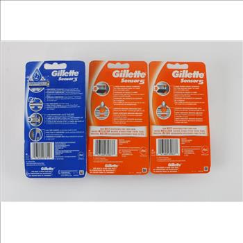 Gillette Sensor 5 And Sensor 3 Disposable Razor 2 And 4 Packs, 3 Pieces