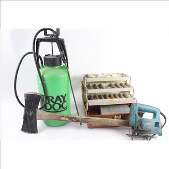 Gilmour 2 Gallon Sprayer, Makita Jig Saw, And More, 5+ Pieces