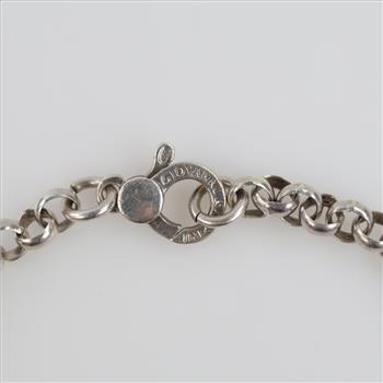 Giovanni Raspini Rollo Link Sterling Silver Charm Bracelet