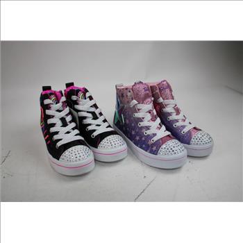 Girls' Shoe Lot - Skechers, Doc Martens, Converse, Junior Size 13, Size 1, 4 Pieces