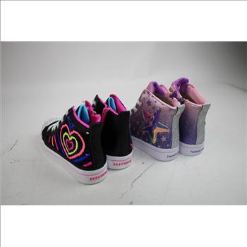 Girls' Shoe Lot - Skechers, Doc Martens, Converse, Junior Size 13, Size 1, 4 Pieces