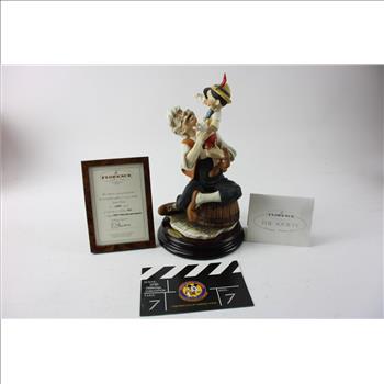 Giuseppe Armani Pinocchio & Geppetto A Fathers Love Disney Sculpture 499 Box