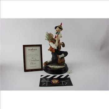 Giuseppe Armani Pinocchio & Geppetto A Fathers Love Disney Sculpture 499 Box
