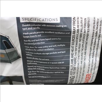 Glacier's Edge, 9 Person Instant Cabin Tent