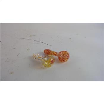 Glass Smoking Pipes, 2 Pieces