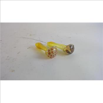 Glass Smoking Pipes, 2 Pieces