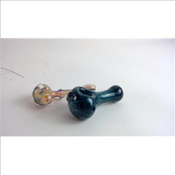 Glass Smoking Pipes, 2 Pieces
