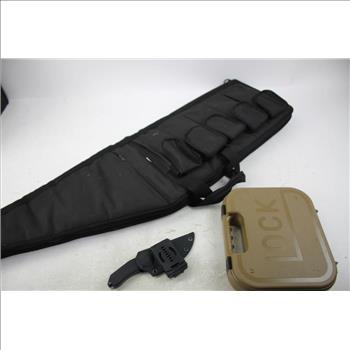 GLock Hard Gun Case, Rifle Bag, And Kubey Knife, 3 Pieces