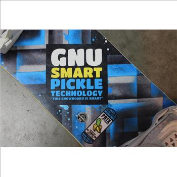 Gnu Smart Pbtx Snowboard With Attached Boot Holsters