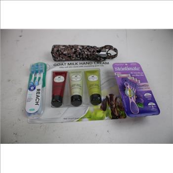 Goat Milk Hand Creams, Cable Protector, Stickers, Umbrella, And More, 11 Pieces