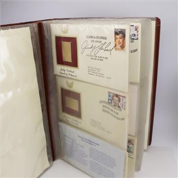 Gold Foil Replicas Of US Stamps, 114 Stamps