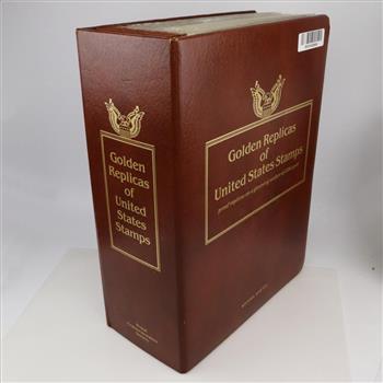 Gold Foil Replicas Of US Stamps, 114 Stamps