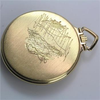 Gold Plated Accutron Pocket Watch