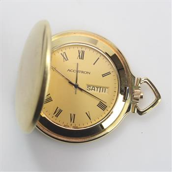 Gold Plated Accutron Pocket Watch