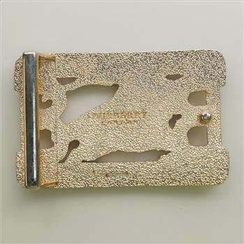 Gold Plated Burberry Belt Buckle