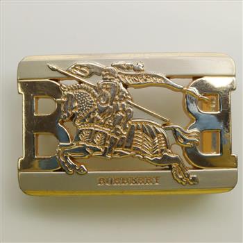 Gold Plated Burberry Belt Buckle