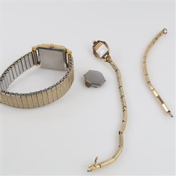 Gold Plated Mixed Watches And Band, 2+ Watches