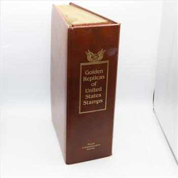 Golden Replicas Of US Stamps Booklet And Foil Stamps, 4+ Pieces