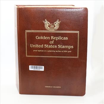 Golden Replicas Of US Stamps Booklet And Foil Stamps, 4+ Pieces