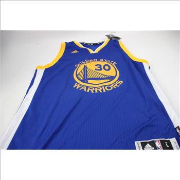 Golden State Warriors Stephen Curry basketball jersey, Large