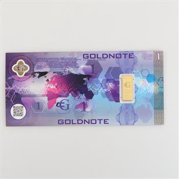GOLDNOTE Fine Gold 1g Sealed Bar