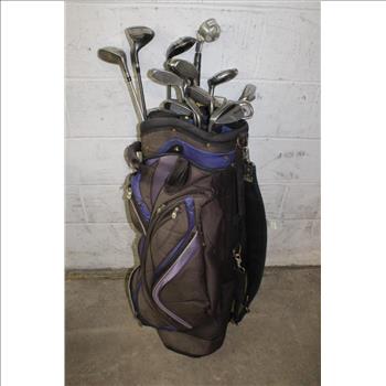 GolfMate Bag With Clubs, 16 Pieces