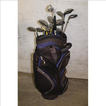GolfMate Bag With Clubs, 16 Pieces