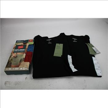 Goodfellow V-Necks, Pajama Pant, T-Shirt, And Boxer Briefs Pack, Size Medium, 9 Pieces
