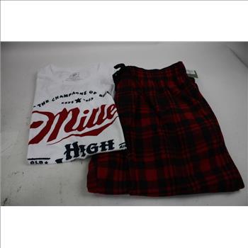 Goodfellow V-Necks, Pajama Pant, T-Shirt, And Boxer Briefs Pack, Size Medium, 9 Pieces