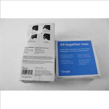 Google Chromecast, Powergear International Travel Adapter, 2 Pieces