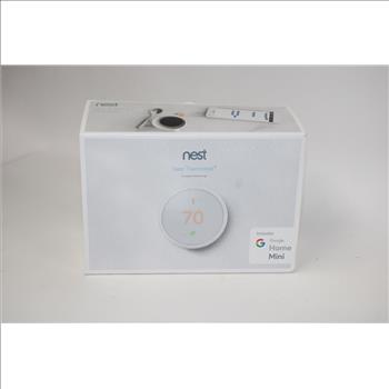 Google Nest Thermostat Fog + Nest Mini