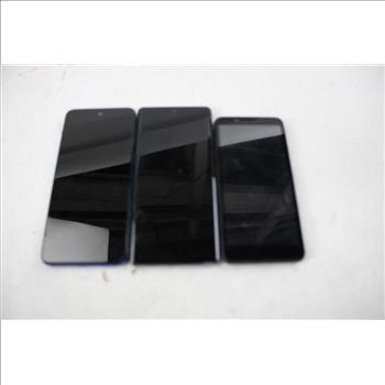 Google Pixel, Schok, Motorola Cell Phone Lot, 3 Pieces, Sold For Parts