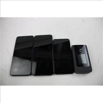 Google, TCL, Motorola Cell Phone Lot, 4 Pieces, Sold For Parts