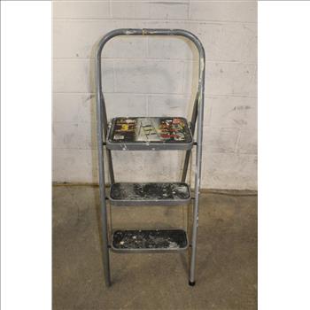 Gorilla Ladder 3 Step Steel Step Stool