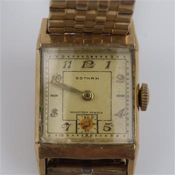 Gotham 10kt GF Case Watch