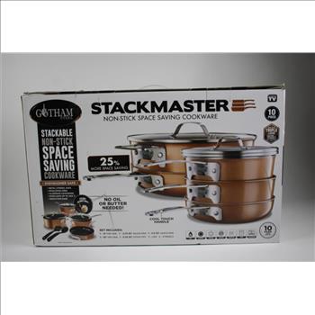 Gotham Steel Stackmaster Non-Stick Space Saving Cookware Set