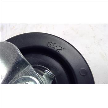 Grainger Swivel Side Brake Plate Caster, 2 Pieces