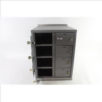 Gray Lockbox With Keys