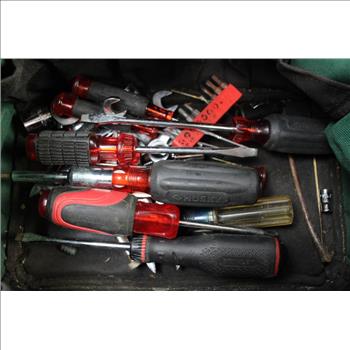 Green Craftsman Toolba W/ Misc Tools