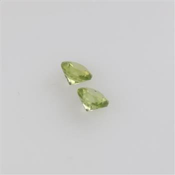 Green Faceted Loose Jewelry Craft Stones, 2 Stones