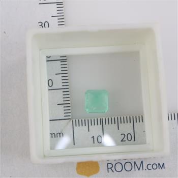 Green Faceted Square  Loose Jewelry Craft Stone