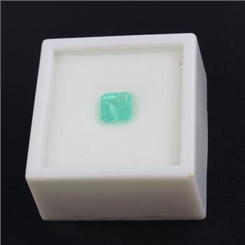 Green Faceted Square  Loose Jewelry Craft Stone