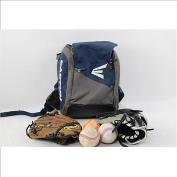 Green Folding Chair, Baseball Gloves, 31