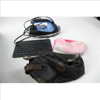 Green Suitcase, Iron, Speaker, Bags