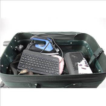 Green Suitcase, Iron, Speaker, Bags